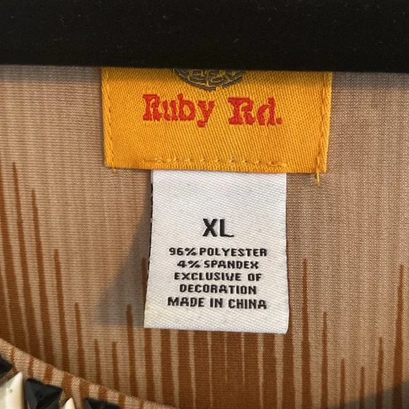 Ruby Rd. Embellished Tunic-XL - Picture 4 of 12